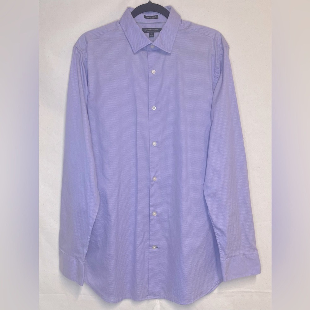 Banana Republic Purple Button Down 120's Supima Cotton‎ Long Sleeve Size Large